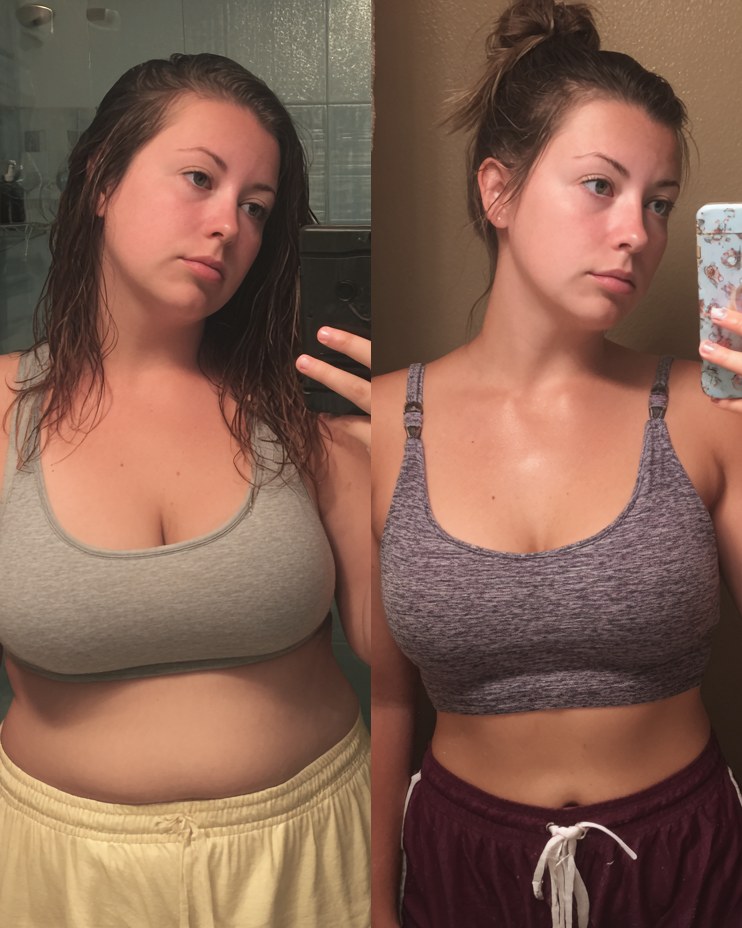 Before and after weight loss